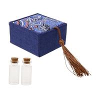 FUTUREORYY Baby Keepsake Box Charming Decorative Piece for Preserving Precious Items with Linen and MDF Materials for Home and DIY Crafting, Memory Souvenir for Newborns
