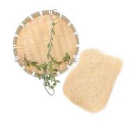 FUTUREORYY Bamboo Woven Parrot Nest Bed for Outdoor Use Spacious Natural Bird Cage Suitable for Cockatiel Parakeet Finch Canary and Handmade Bamboo