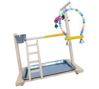 FUTUREORYY Bird Training Stand Parrot Stand Rack Bird Toy Ladder Table Random Color