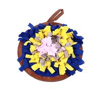 FUTUREORYY Bite Resistant Dog Snuffle Mat Colorful Pet Puzzle Training Mat Interactive Slow Feeder for Dogs Engaging Sniffing to Reduce Stress Enhance Smell