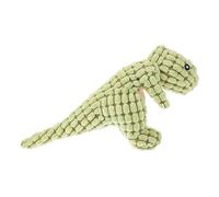 FUTUREORYY Bite-resistant Plush Dog Toy Soft Dinosaur Squeaky Chew Toy for Puppies Molar to Reduce Destructive Behavior Portable and Safe for Indoor