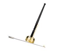 FUTUREORYY Brass Yin Qing Buddhist Ceremony Supplies Hand Percussion Instrument Practical Comfortable Hold Golden and Black for Temples and Home