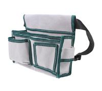 FUTUREORYY Canvas Tool Waist Bag Large Double Pocket - Sturdy Canvas Tool Belt Pouch with Buckle Adjustable Waist Strap for Carpenters and Construction Workers