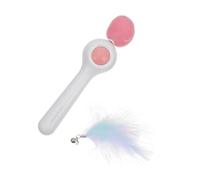 FUTUREORYY Cat Teaser Stick Automatic Retractable Wand Interactive Cat Toy for Indoor Play Pink Random Style