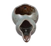 FUTUREORYY Ceramic Water Fountain Spitter with Recirculating Waterfall Terracotta Jar Indoor Outdoor Tabletop Decor for Garden Patio Courtyard Classic Cascading Water Feature for Home Office