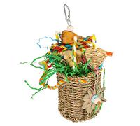 FUTUREORYY Chewing for Parrots Durable Rattan Bird Foraging Safe and Fun Cage Accessory for Parakeets Cockatiels and Lovebirds Promotes Natural Chewing Behavior