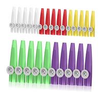 FUTUREORYY Children's Musical Kazoo Set 20 Small Plastic Instruments in Mixed Colours for Music Practice Group Play and Family Events
