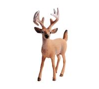 FUTUREORYY Christmas Elk Cake Topper PVC Artificial Deer Ornament Desktop Adornment Multipurpose Tabletop Decoration for Birthday and Holiday Cakes