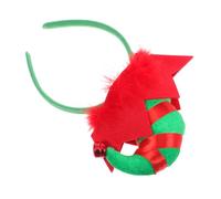 FUTUREORYY Christmas Tree Headband Vibrant Green Holiday Hair Hoops Comfortable Lightweight Xmas Photo Booth Clown Headgear for Women and Ladies Party Favors