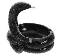 FUTUREORYY Cobra Ashtray Resin Desktop Case for Home Decor Vintage Antique Table Box Novelty Tray Functional Ashtray Lid for Smell Unique Ornament for Living