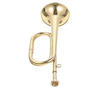 FUTUREORYY Copper Cavalry Bugle Trumpet with Beautiful Natural Sounds and Lightweight Design, Easy to Carry Bugle for Military Orchestra and School Band Beginners