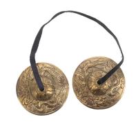 FUTUREORYY Copper Finger Cymbals Ethnic Music Accessory for Belly Dancing and Cultural Performances Hand Percussion Instrument for Dancers and Parties Authentic Sound with Brass Material