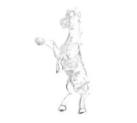 FUTUREORYY Crystal Horse Statue Realistic Standing Figurine Feng Shui Decor for Home Office Table Symbol of Strength and Perseverance Birthdays Christmas Mother's Day