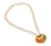FUTUREORYY Cute Animal Necklace Vintage Bronze Bells Pet Collar Bell Chinese Style Dog Necklace Pendant