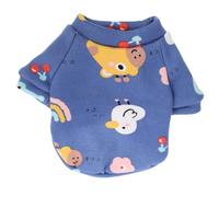 FUTUREORYY Cute Cartoon Printed Fleece Dog Coat Warm and Comfortable Winter Outfit for Dogs and Cats S Paradise Reusable Pet Clothes for Parties and Daily Wear