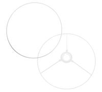 FUTUREORYY DIY Lampshade Frame Ring Fitter High-Grade Metal for Table Floor Lamp Chandelier Drum Shade Making Craft