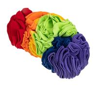 FUTUREORYY Dog Sniff Mat and Foraging Toy, Rainbow Color, Third Generation Upgrade Slow Feeder Puzzle for Puppies and Dogs, Interactive Scent Stimulation Feeding Mat for Pet Stress Relief