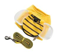 FUTUREORYY Dog Vest Harness Set Mesh Wings and Zipper, Breathable Pet Chest Strap m Size, Adjustable Puppy Harness for Daily Walks and Outdoor Activities