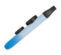 FUTUREORYY Double Membrane Kazoo Musical Instrument for Adults and Portable Lightweight Abs Kazoo Guitar and Ukulele Accompaniment Easy to Learn Music in Glossy Blue White Gradient