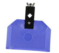 FUTUREORYY Durable Plastic Latin Percussion Cow Bell Accessory with Mounting Clamp and Mallet Lightweight Portable Drum Percussion Instrument Part for Drum Kit Blue