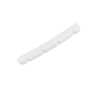 FUTUREORYY Electric Bass Guitar Nut and Saddle Set Real Slotted Bone Bridge Saddle for 4-string Bass Guitar Dj26a Compatible Acoustic and Electric Models