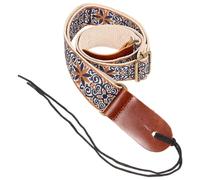 FUTUREORYY Embroidered Ukulele Strap Adjustable Ukulele Shoulder Belt Crossbody Sling for Soprano Concert Instrument Accessories
