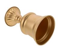 FUTUREORYY European Style Metal Urn Planter with Tall Foot Elevated Design Gold Rustic Flower Pot for Guesthouses Hotels Porch Decor Elegant Road Guiding Plant Container and Wedding Flowerpot
