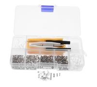 FUTUREORYY Eyeglass Repair Kit with Screws Clear Plastic Box Versatile Spectacle Repair Tool for Sunglasses Reading Glasses Bifocals and Watches Screwdriver for Quick Glasses Fixing