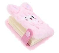 FUTUREORYY Fluffy Writing Book Plush Cover Mini Notebook for Teenagers with Multiple Uses on Vacations and Daily Notes
