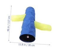 FUTUREORYY Foldable Cat Tunnel with Three Channels for Indoor Cats and Safe Kitten Plaything for Running Hiding and Ambushing Interactive Pet Supplies for Stress Relief and Active Play
