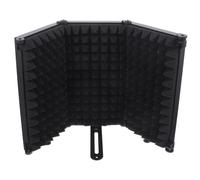 FUTUREORYY Foldable Microphone Windproof Shield Portable Mic Pop Filter Soundproofing Cover for Recording Studios with Noise Reduction and Adjustable Coverage