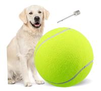 FUTUREORYY Giant Outdoor Tennis Ball for Large Pet Light Green Nylon Ball for Dogs Chew for Sports Beach and Playtime