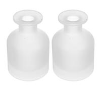 FUTUREORYY Glass Diffuser Bottles 2 Pcs Refillable Essential Oil Containers with Compact Design for Hotels and Homes, 150Ml Glass