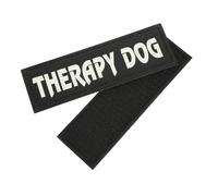 FUTUREORYY Glow Dark Hook and Loop Pet Carrier for Service Dogs Reflective Dog Patch Tag Accessories