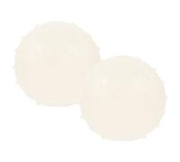 FUTUREORYY Glow in the Dark Sturdy Rubber Dog Balls 2Pcs, Large 6.5Cm Diameter Squeaky for Active Play and Physical Development of Puppies and Dogs