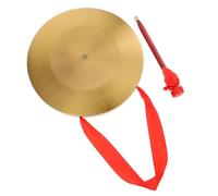 FUTUREORYY Gong Alloy Percussion Instrument with Lanyard for Music Development and Traditional Opera Use High-pitched Sound with Long Vibration Portable and Convenient