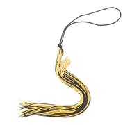 FUTUREORYY Graduation Cap Tassel Charm with Golden Pendant Polyester Fringe Accessory for Graduation Season and Ceremony Easy to Attach Decoration for Adults and Graduates