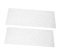 FUTUREORYY Guitar Fingerboard Inlay Material 2pcs Rectangular White Nacre Shell Sheets for Fretboard Neck Decoration Designed for Crafting and Headstock Overlay Repair