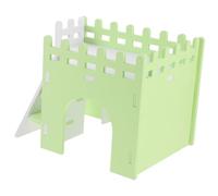 FUTUREORYY Hamster Double-deck Hideout House with Ramp PVC Small Animal Maze Hut for Guinea Pigs Rabbits and Hamsters Breathable Colorful Hideaway for Playing and Resting Easy to Clean