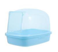 FUTUREORYY Hamster Sand Bath Box Low Profile Plastic Sauna for Small Pets Versatile Bathing and Digging Container Suitable for Hamsters Chinchillas Gerbils Mice
