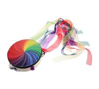 FUTUREORYY Hand Drum Props Tambourine Instrument Ribbon for Classical Dance Performance Musical Instrument Tambourine for Boys and Girls and Adults