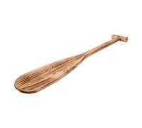 FUTUREORYY Handcrafted Vintage Wood Paddle for Dragon Boat Festival Lightweight Rustic Brown Boat Oar Decor Antique Carbonized Style for Seasonal Theme Decoration
