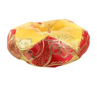 FUTUREORYY Handmade 5-inch Gold Cloth Sound Bowl Cushion Pad for Singing Bowls, Soft Cotton Fabric Holder Mat for Meditation and Sound Healing Sessions