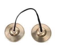 FUTUREORYY Handmade Cymbals Bell Jingle Bell Instrument for Yoga Meditation Relax Small Percussion Instrument for Boys and Girls Music Class