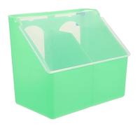 FUTUREORYY Hangable Pigeon Feeder Durable Multi Grid Bird Food Dispenser Spatter Wear Resistant Storage Box for Bird Cage for Parakeet Accessories and Feeding Needs