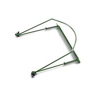 FUTUREORYY Harmonica Neck Holder Metal Frame Adjustable Harp Rack Accessory for Harmonicas Stainless Steel Green Model for Playing