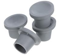 FUTUREORYY Heavy Duty Shower Chair Feet Replacement Caps 4PCS 28mm Diameter Rubber Non Slip Pads with Drainage Holes and Suction Cups for Tub Transfer Bench Use