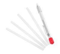 FUTUREORYY Heavy Duty Welding Soapstone Pencil with Holder, B-Type Refill 1Pcs + 4Pcs, Steel Marking Tool for Metal Fabrication and Construction, Suitable for Carpentry and Industrial Use