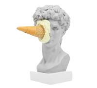 FUTUREORYY Ice Cream Smashed David Statue Resin Sculpture Desktop Character Figurine Home Decoration Premium Resin Adornment for Modern Interior Design