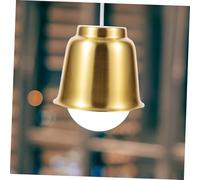 FUTUREORYY Industrial Copper-Plated Iron Bell Pendant Lamp Shade Reusable Metal Lampshade for Wall Floor Ceiling Lamps Compact Modern Decor for Home Bar Restaurant Lighting Projects